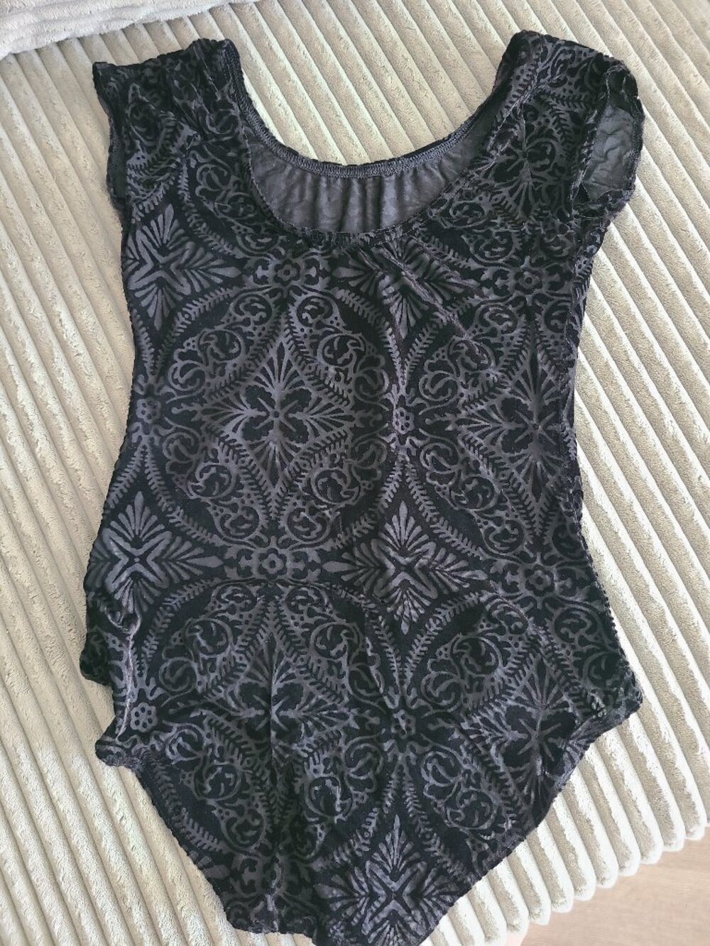 Blackmilk Burned Velvet Bodysuit L
